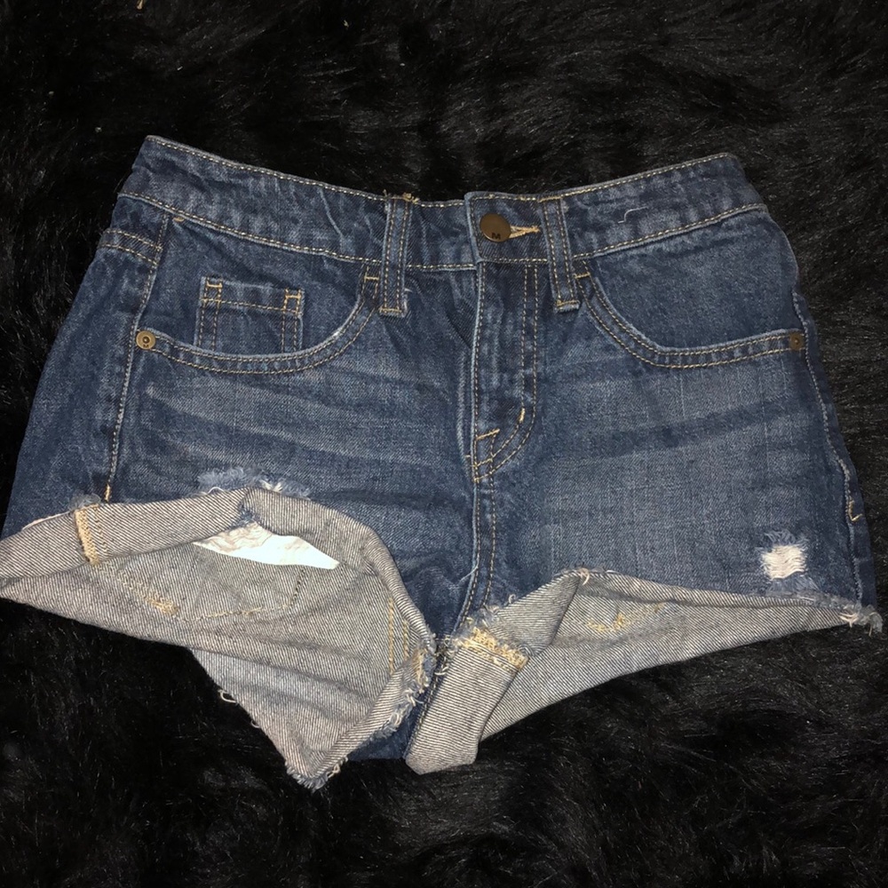 Ripped Jean shorts